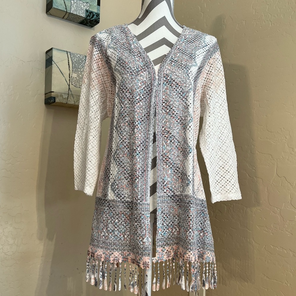 Reba Woman Open Front Light Cardigan